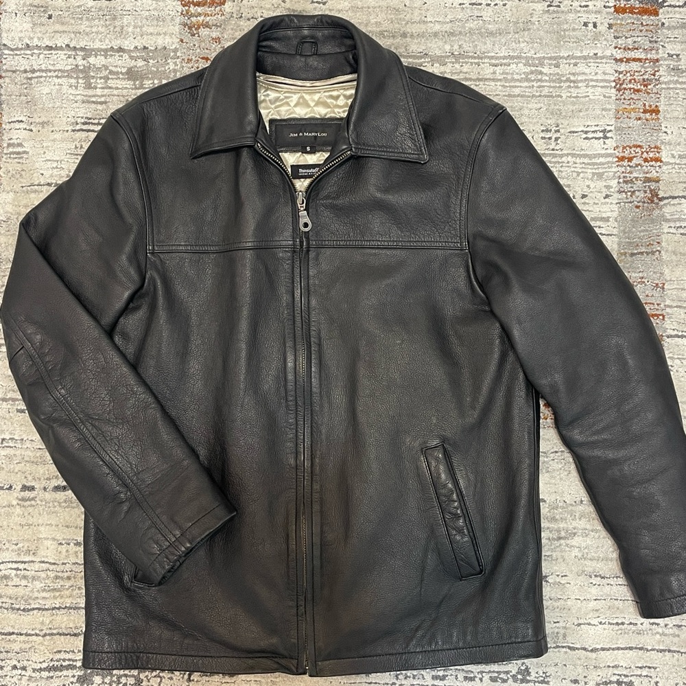 Jim & Mary Lou GENUINE leather jacket. Size: S (US)